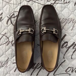 Salvatore Ferragamo Brown Loafers Size 13 w/out inserts